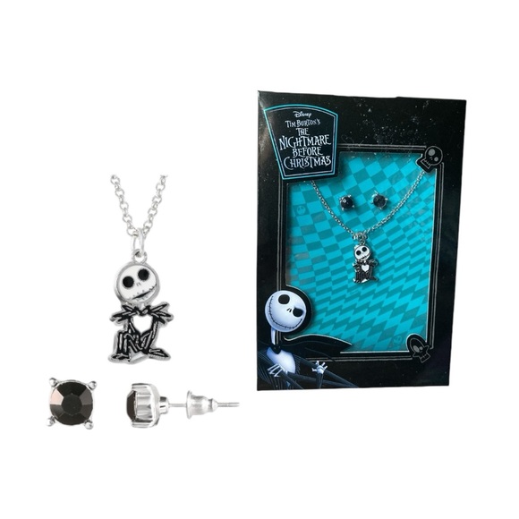 Disney Nightmare Before Christmas Jack Skellington 
Necklace & Earrings - Picture 11 of 11